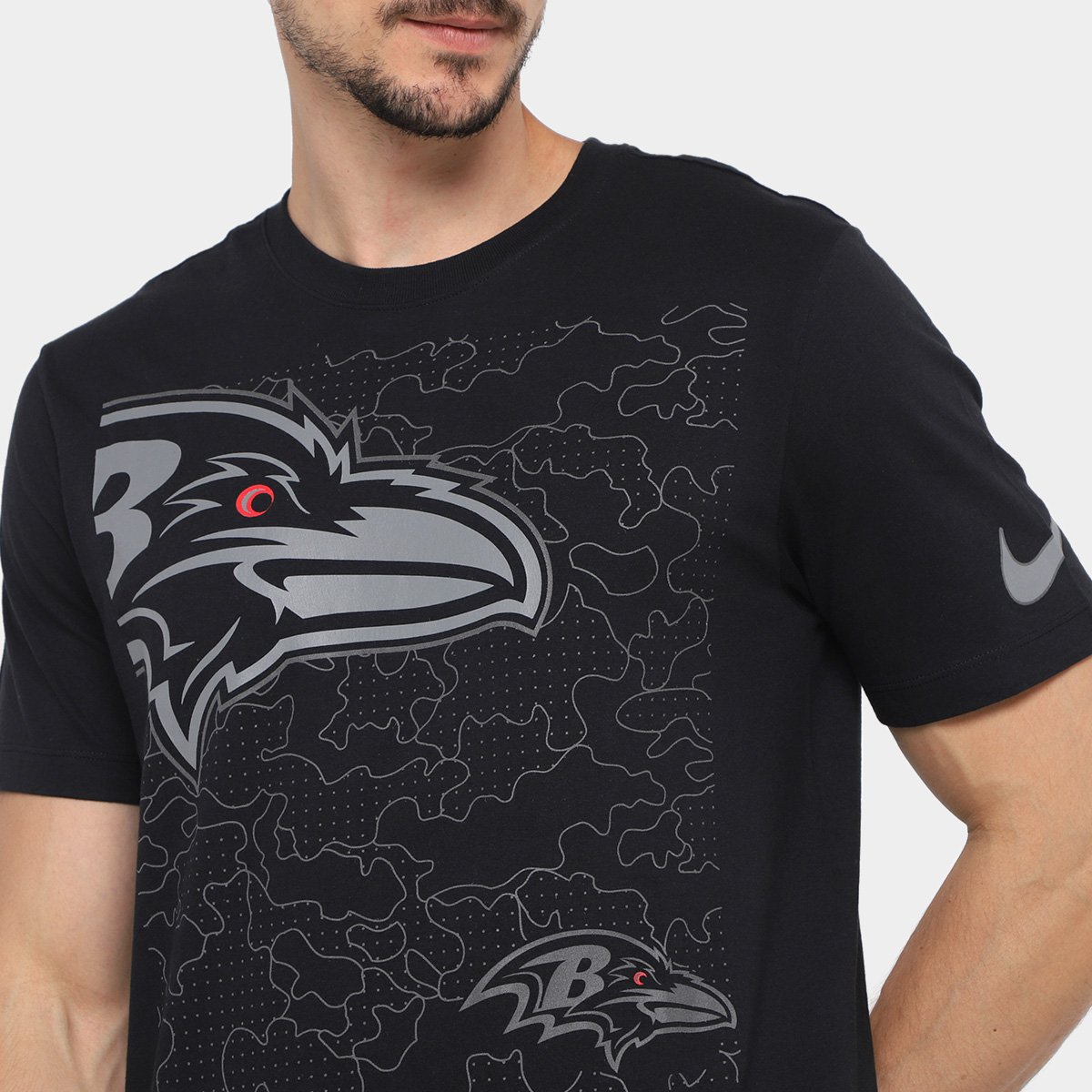 Camiseta NFL Baltimore Ravens Nike Reflective Essential Masculina - Tam: P - 2