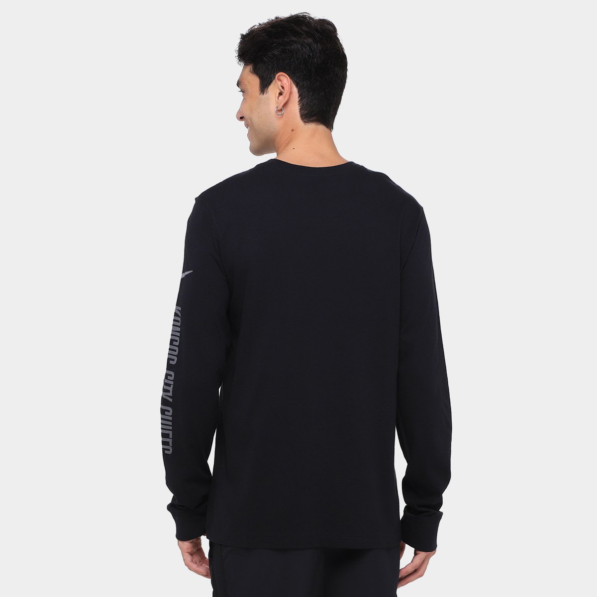 Camiseta Nike NFL Kansas City Chiefs Reflective Essential Manga Longa Masculina - Tam: G - 1