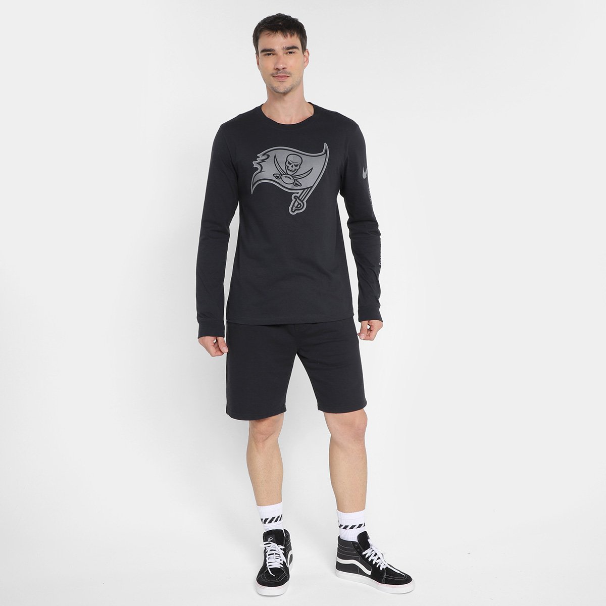 Camiseta Nike NFL Tampa Bay Buccaneers Reflective Essential Manga Longa Masculina - Tam: P - 3