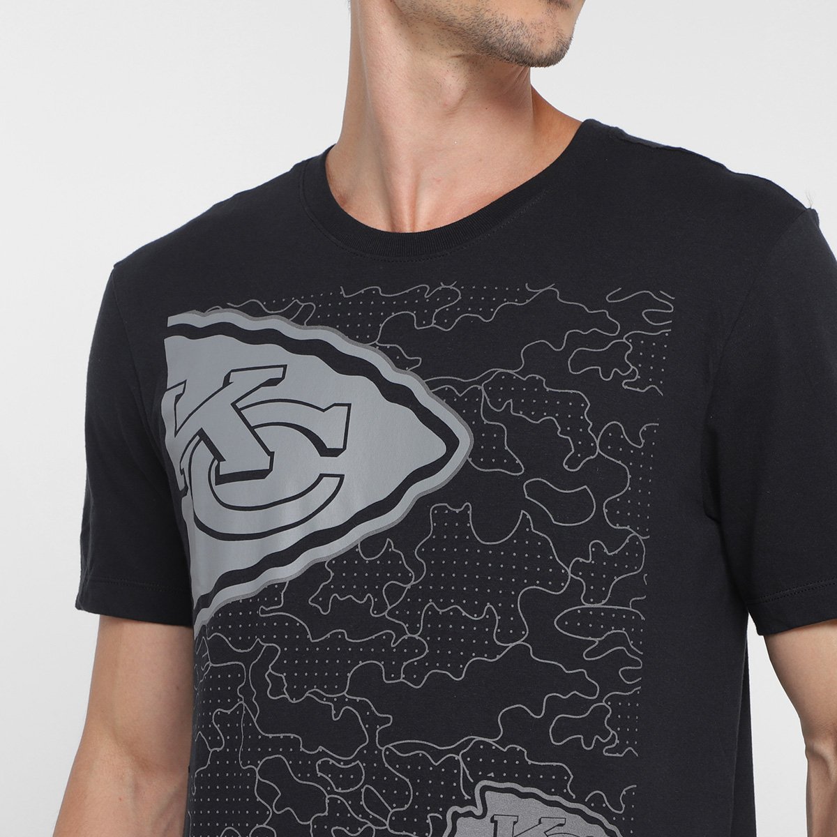 Camiseta Nike NFL Kansas City Chiefs Reflective Essential Masculina - Tam: G - 2