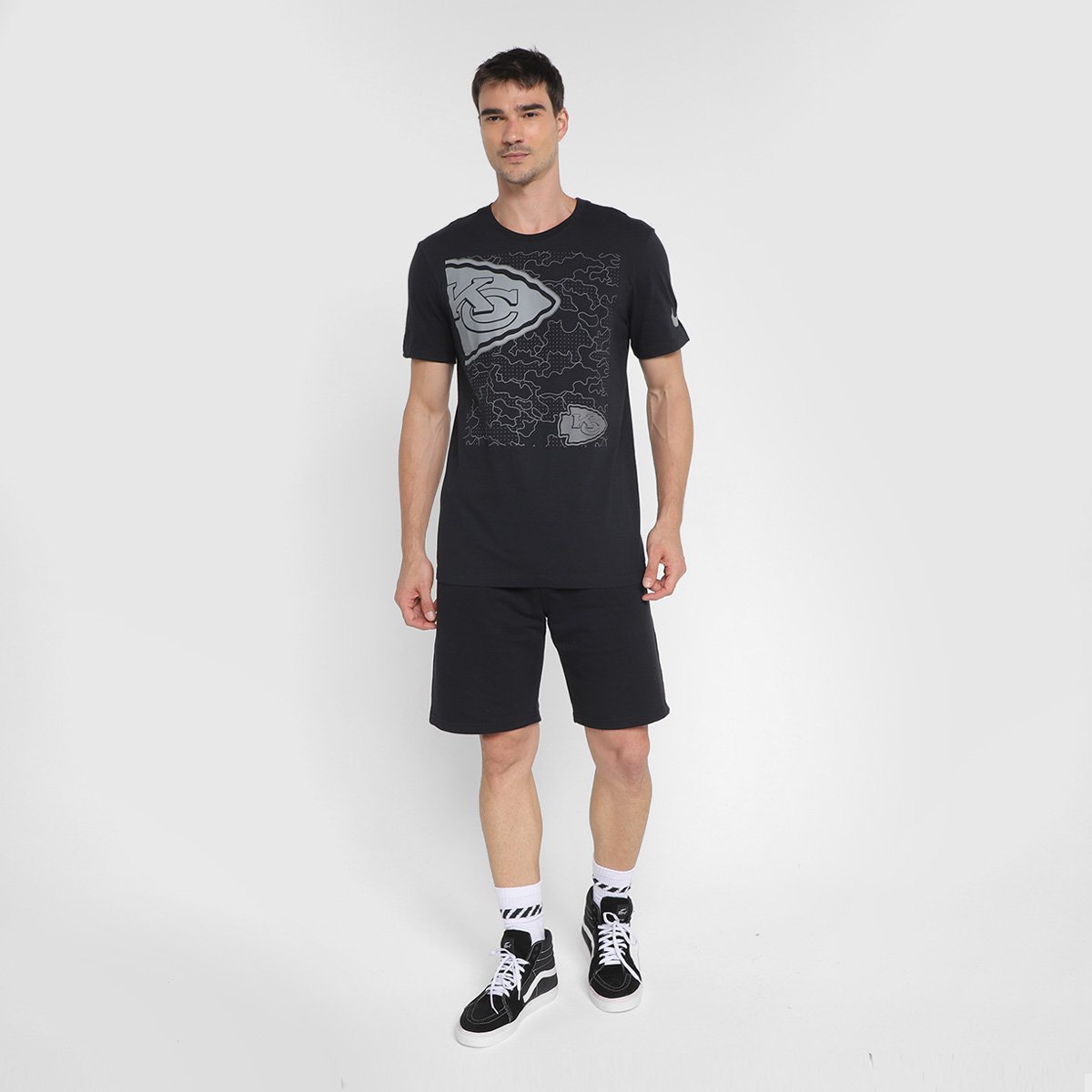 Camiseta Nike NFL Kansas City Chiefs Reflective Essential Masculina - Tam: G - 3