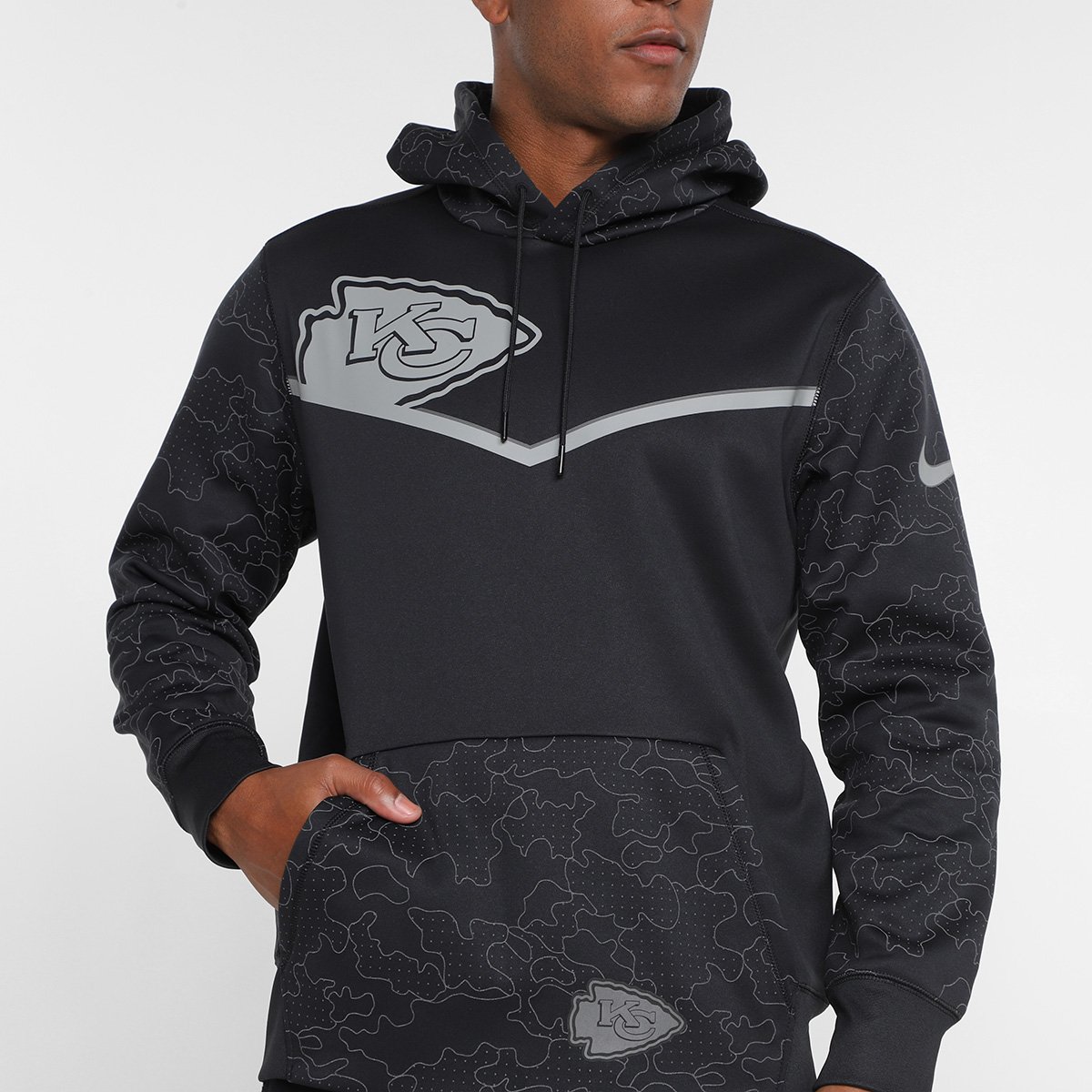 Moletom Nike NFL Kansas City Chiefs Reflective Therma Masculino - Tam: P - 2