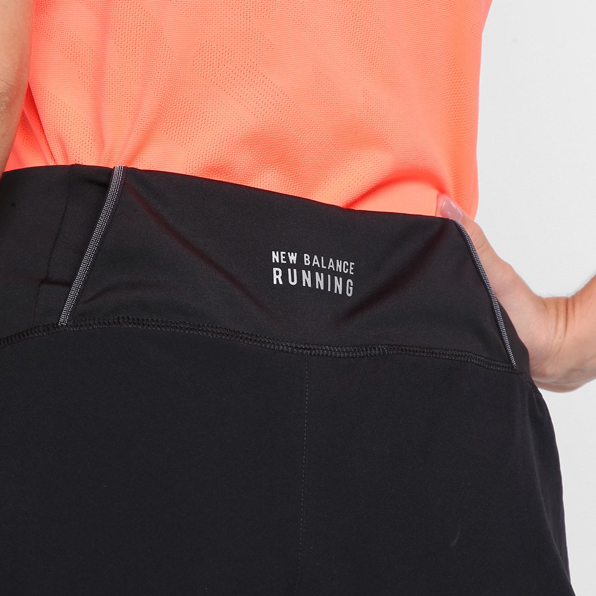 Short New Balance Impact Run Duplo Feminino - Tam: GG - 2