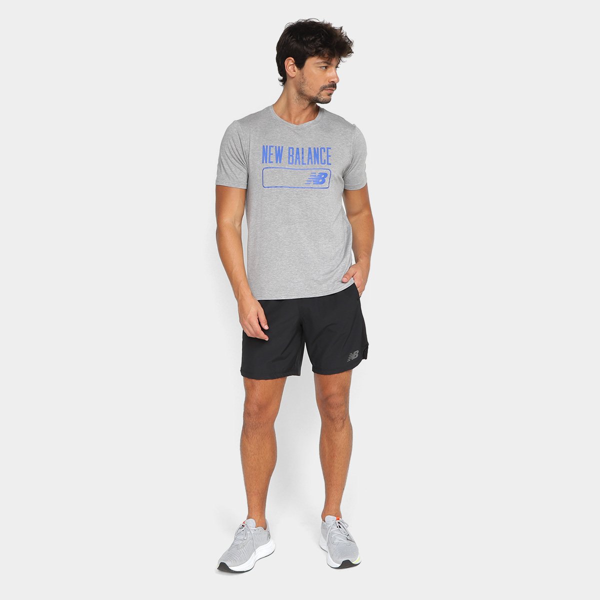 Bermuda New Balance Tenacity Logo 7 Masculina - Tam: GG - 3