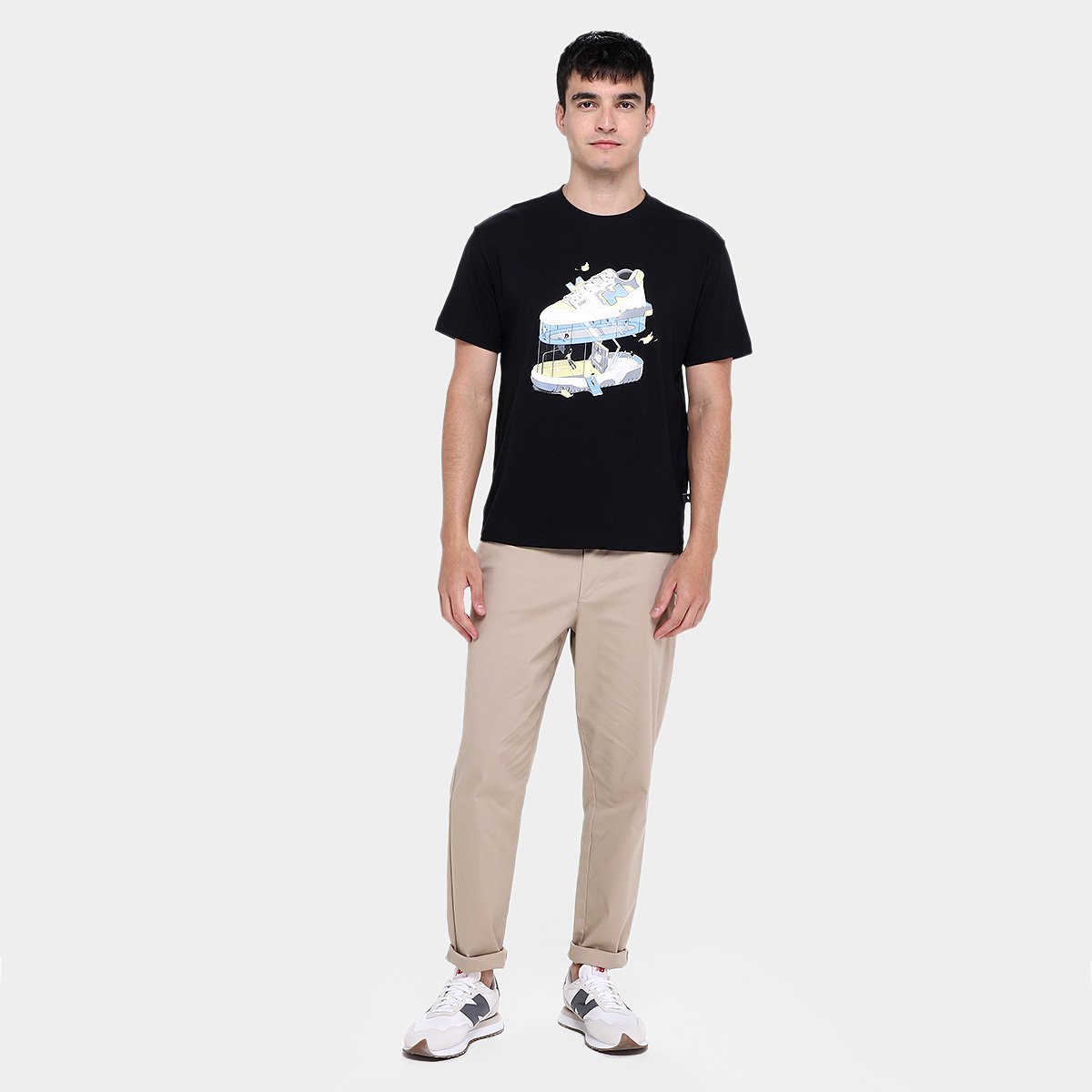 Camiseta New Balance Fitness Center Masculina - Tam: P - 3