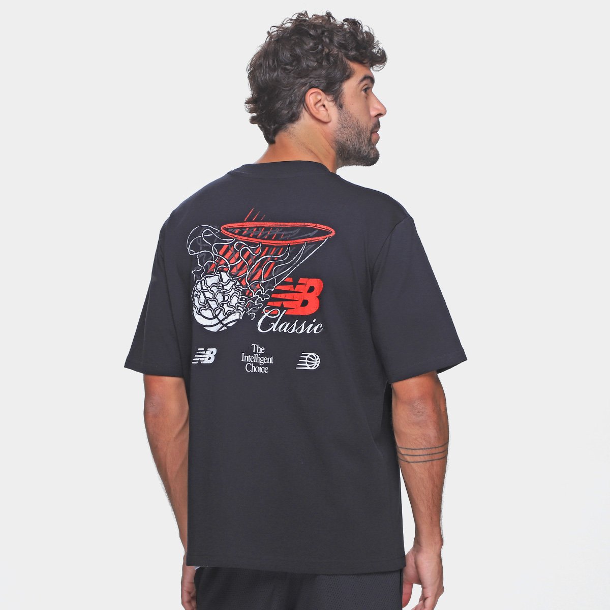 Camiseta New Balance Hoops Classic Masculina - Tam: P - 1