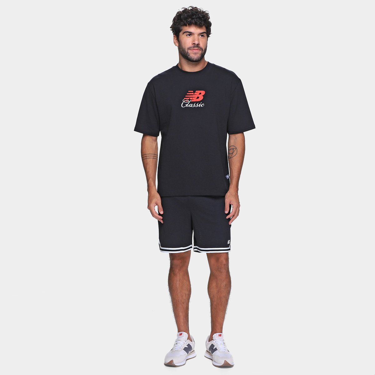 Camiseta New Balance Hoops Classic Masculina - Tam: P - 3