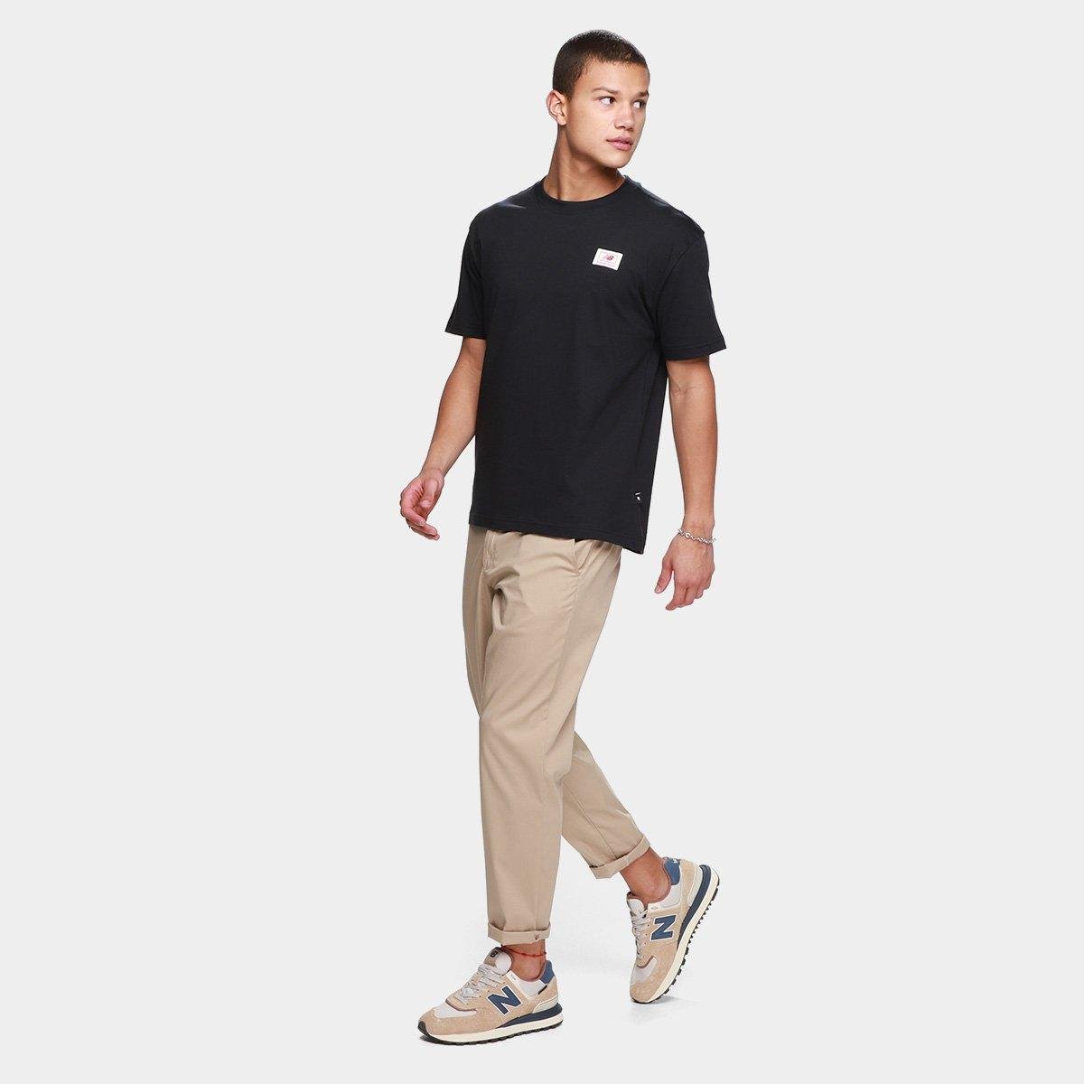 Camiseta New Balance Woven Label Masculina - Tam: P - 3