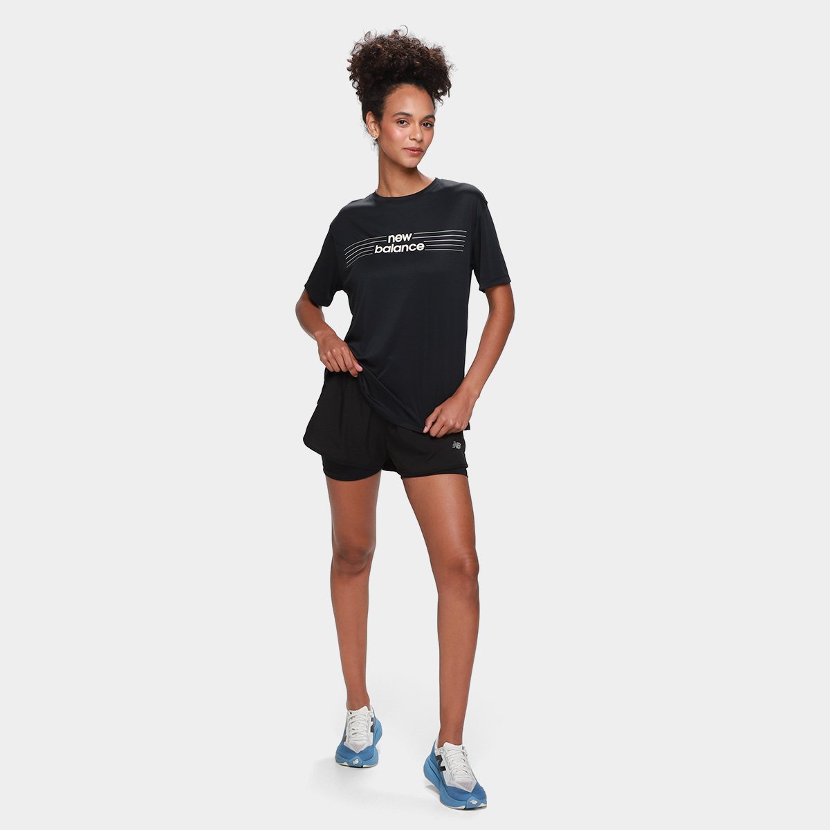 Camiseta New Balance Linear Performance Feminina - Tam: G - 4