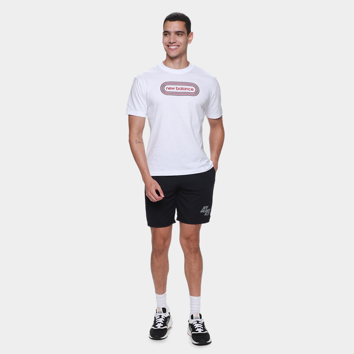 Bermuda New Balance Graphic 9 Masculina - Tam: M - 3
