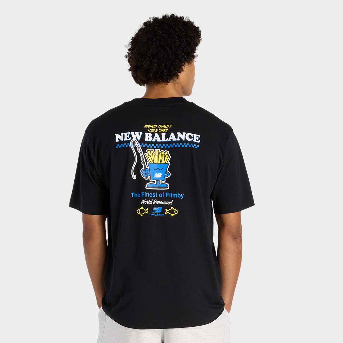 Camiseta New Balance Fish And Chips Masculina - Tam: M - 1