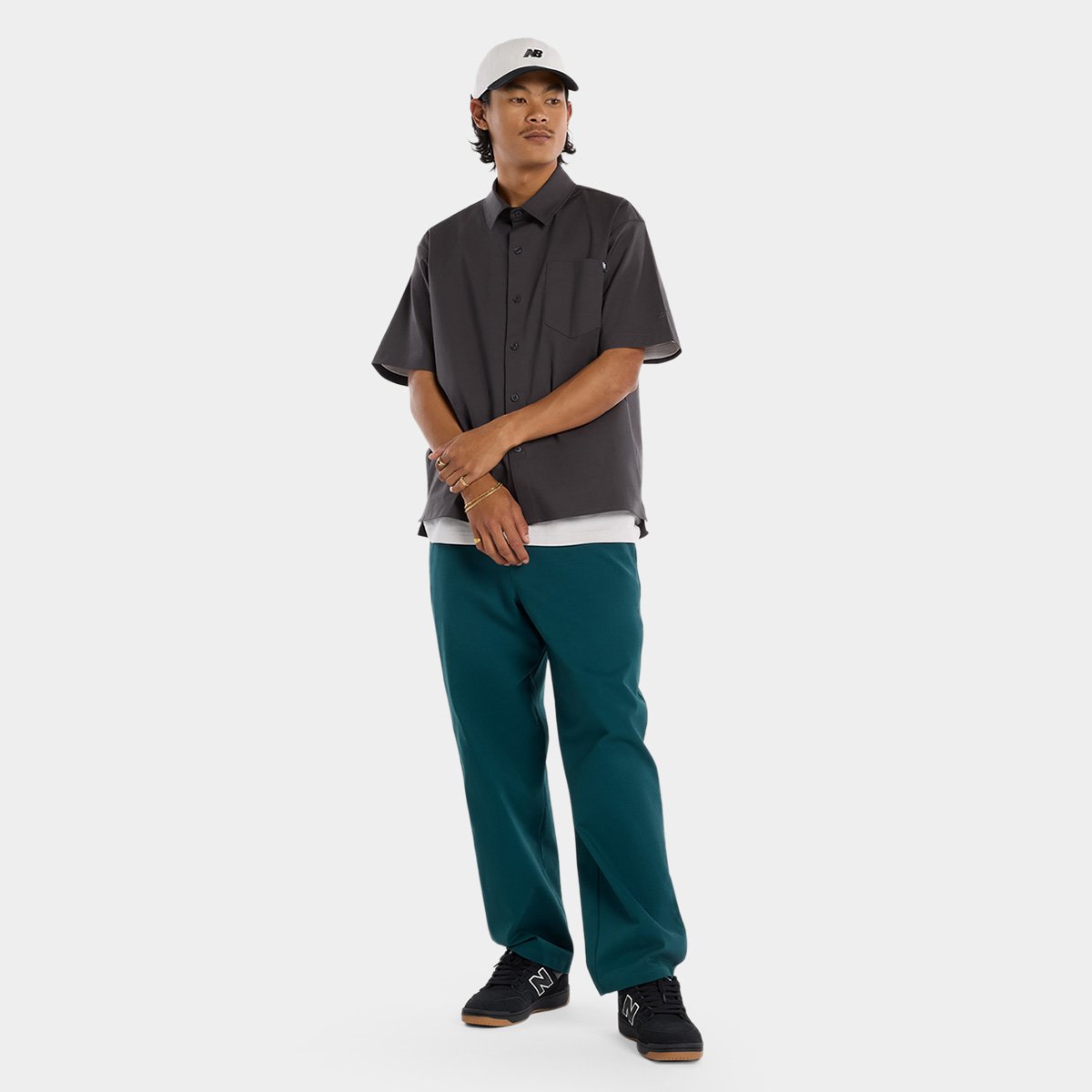 Camiseta New Balance Numeric Button Up Masculina - Tam: P - 4