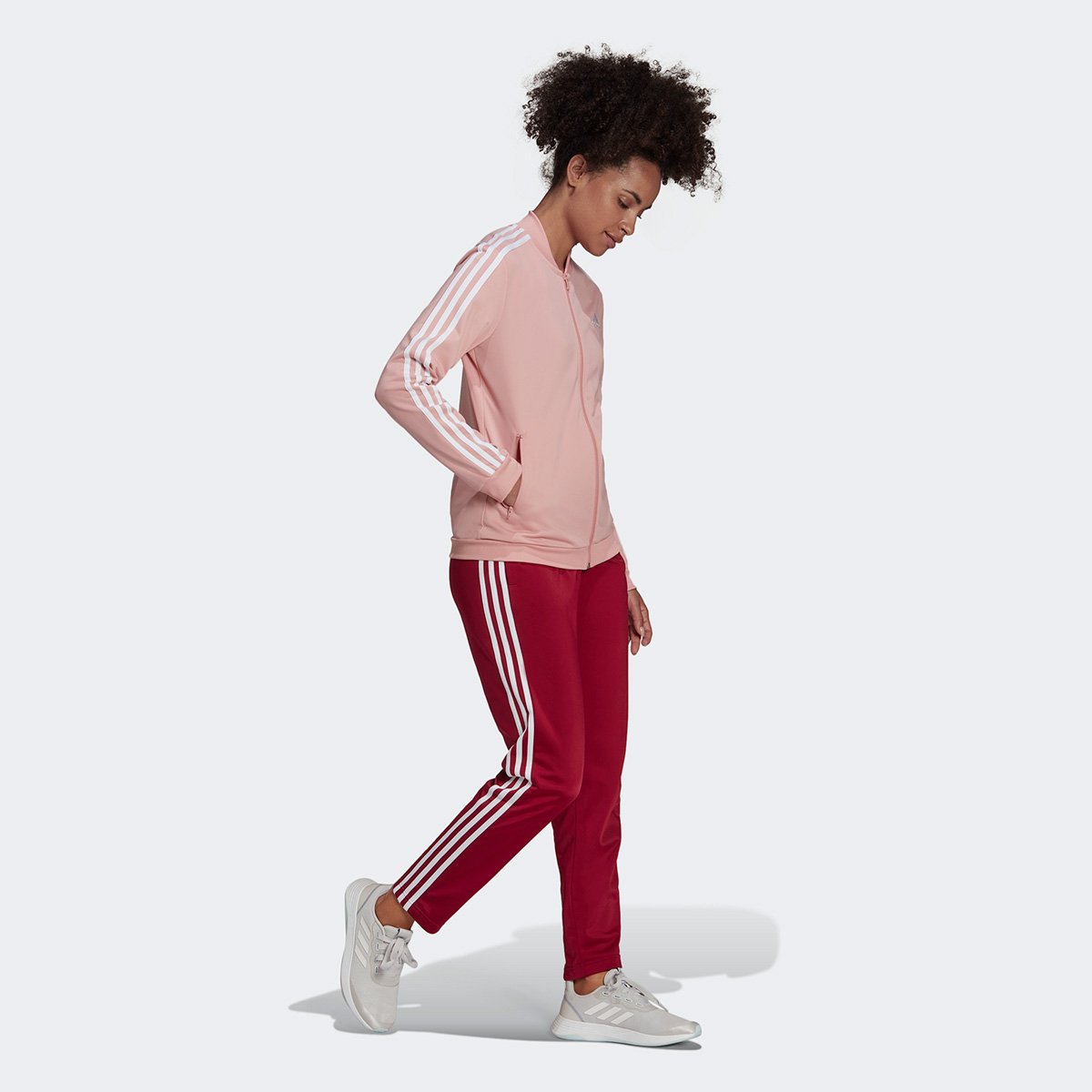 Conjunto Adidas 3 Listras Jaqueta + Calça Feminino - Tam: P - 2