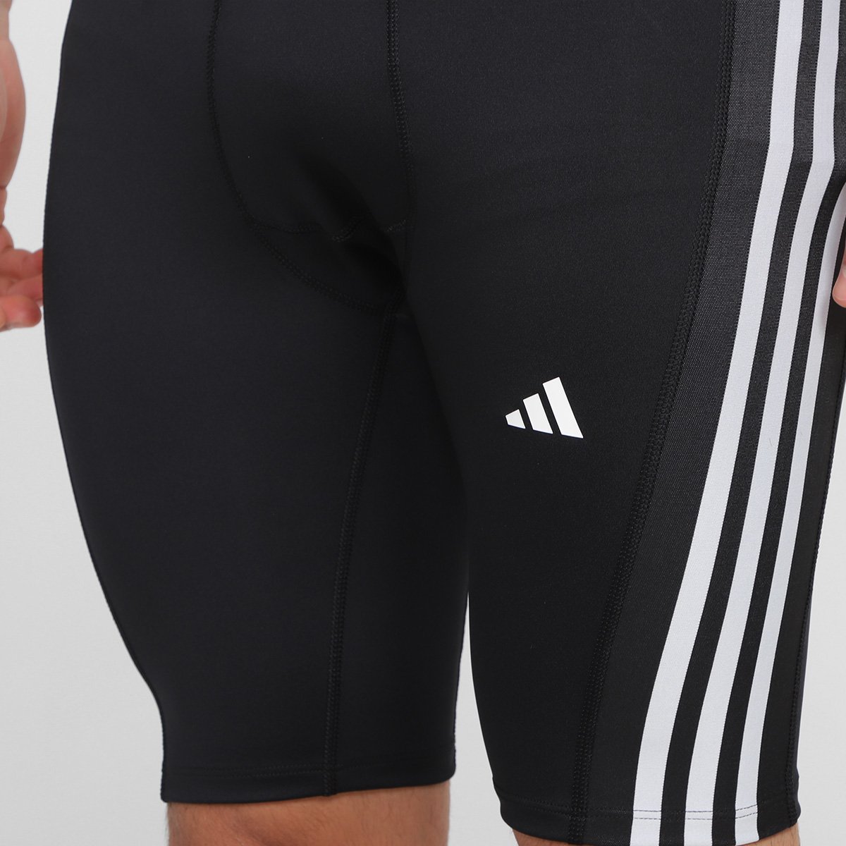Bermuda de Compressão Adidas Treino Techfit 3-Stripes Masculino - Tam: G - 2