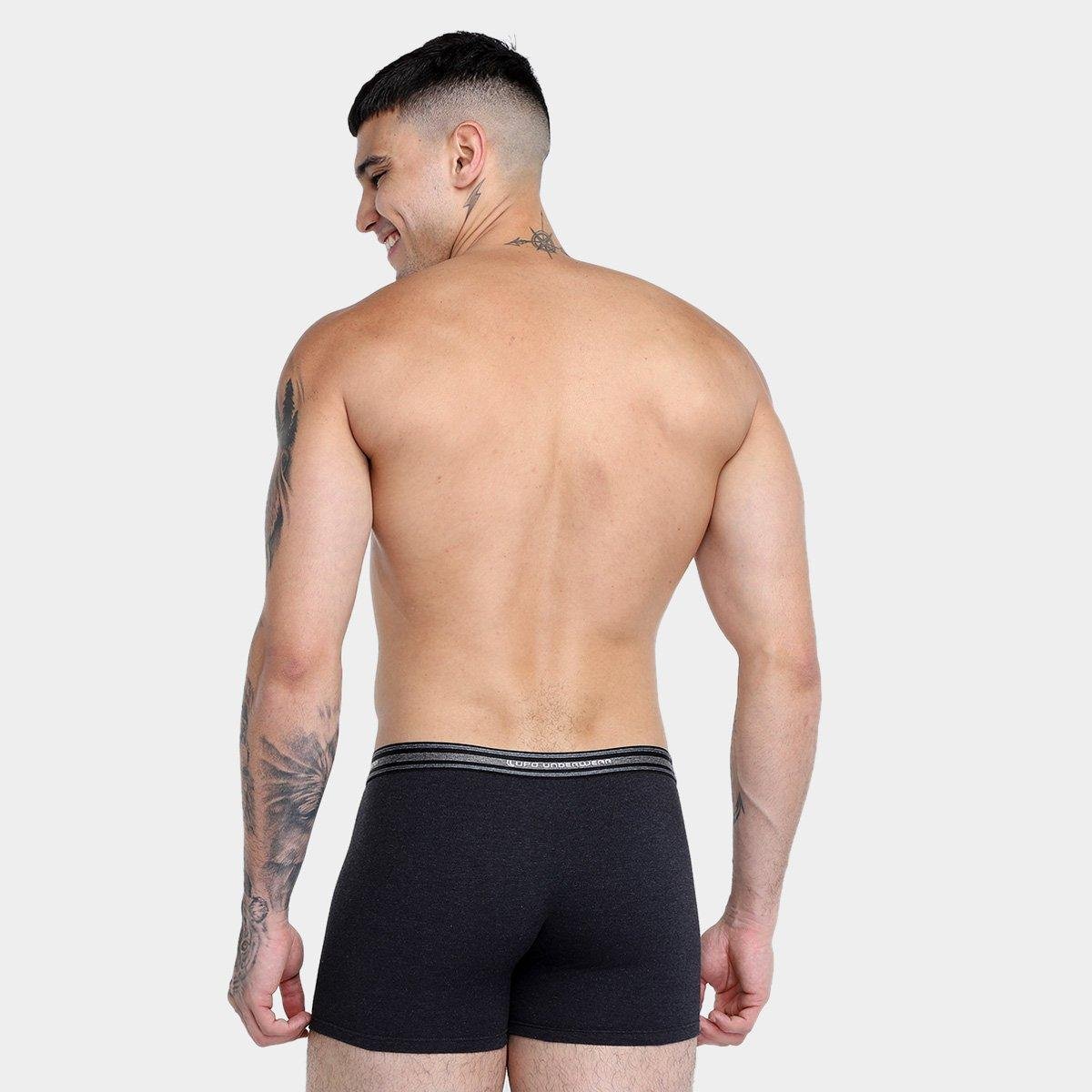 Kit Cueca Boxer Lupo Com Elástano 2 Peças - Tam: P - 1