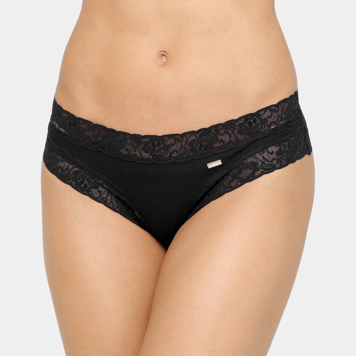 Calcinha Lupo Loba Cotton Com Renda