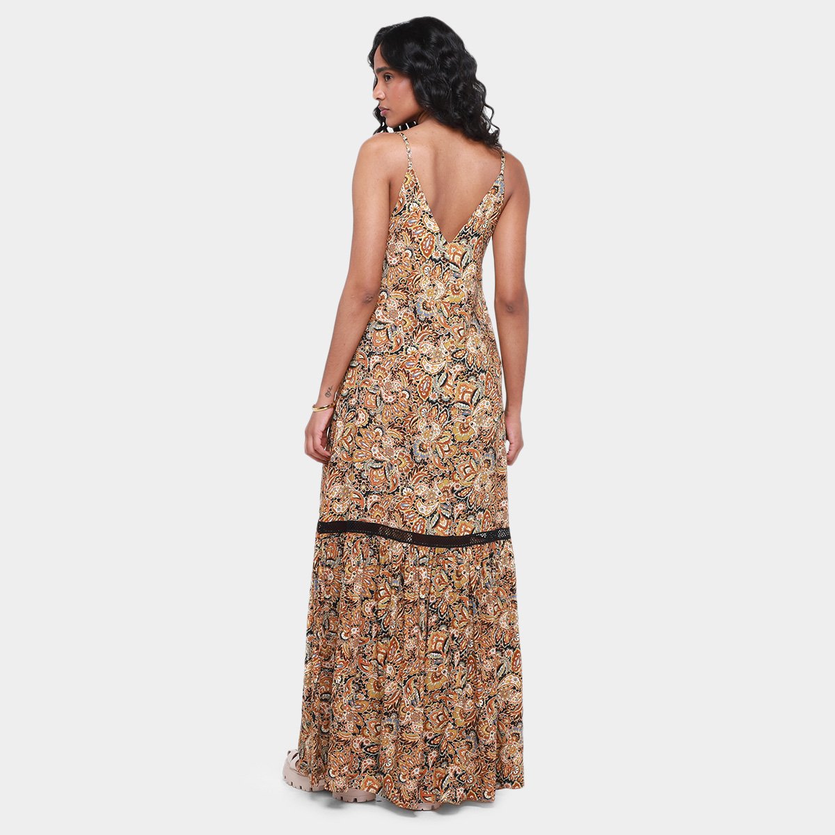 Vestido Longo All Is Love Entremeio Cashmere Vitral - Tam: M - 1