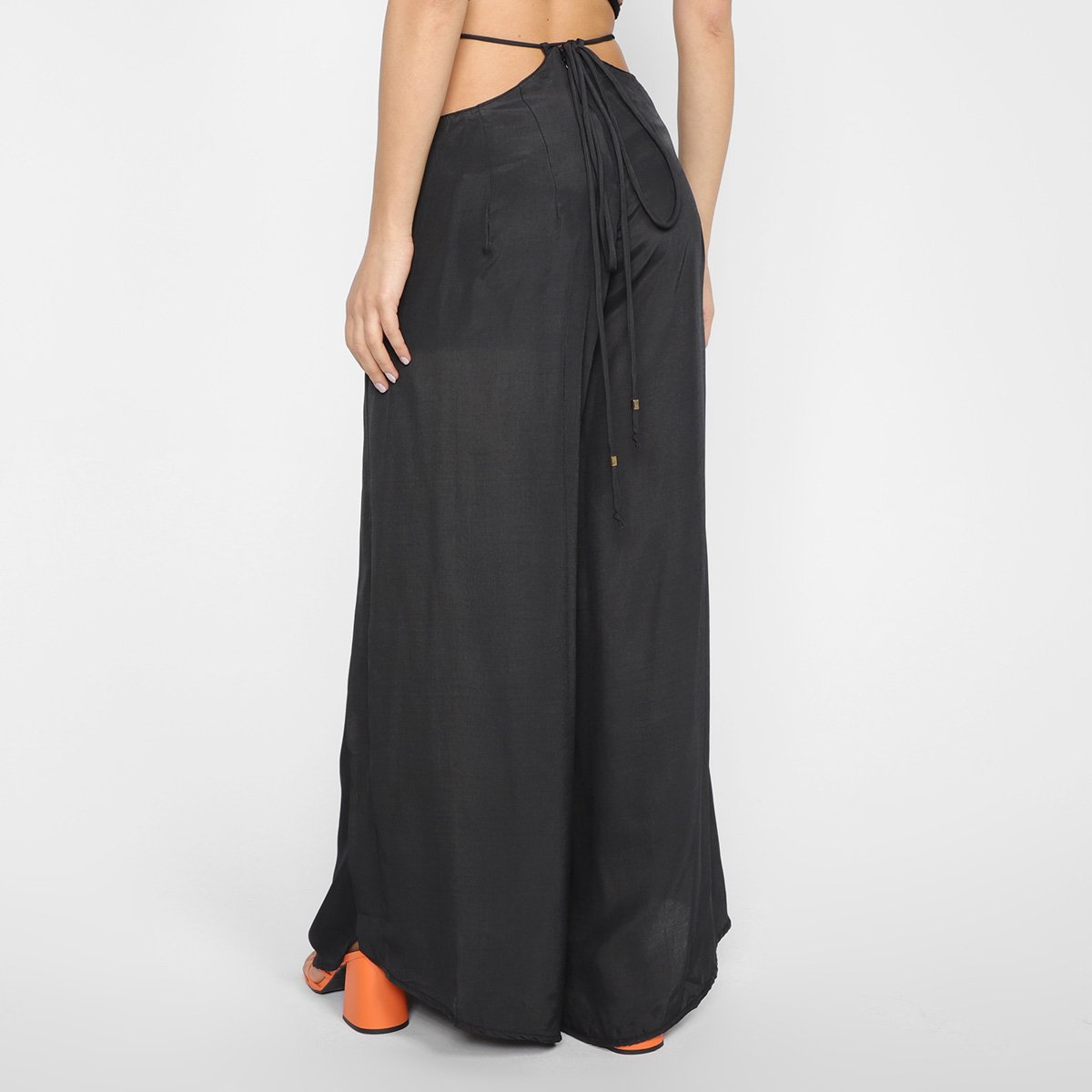Calça All Is Love Wide Leg Amarração Feminina - Tam: M - 2