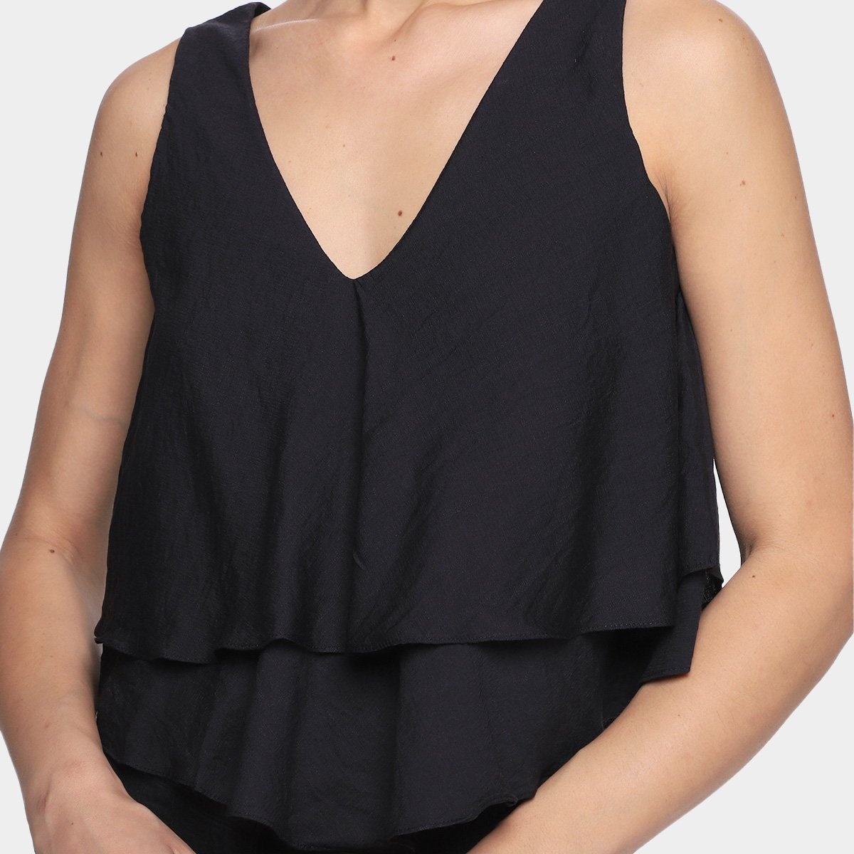 Regata Loved Bianca Camadas Feminina - Tam: P - 2