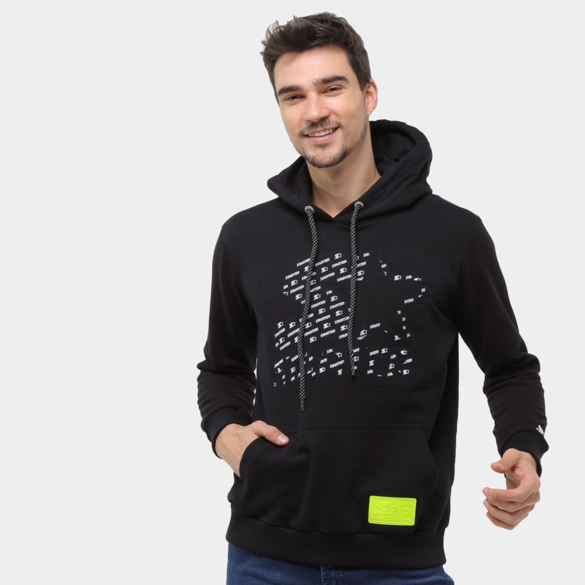 Moletom Starter Print Canguru Masculina