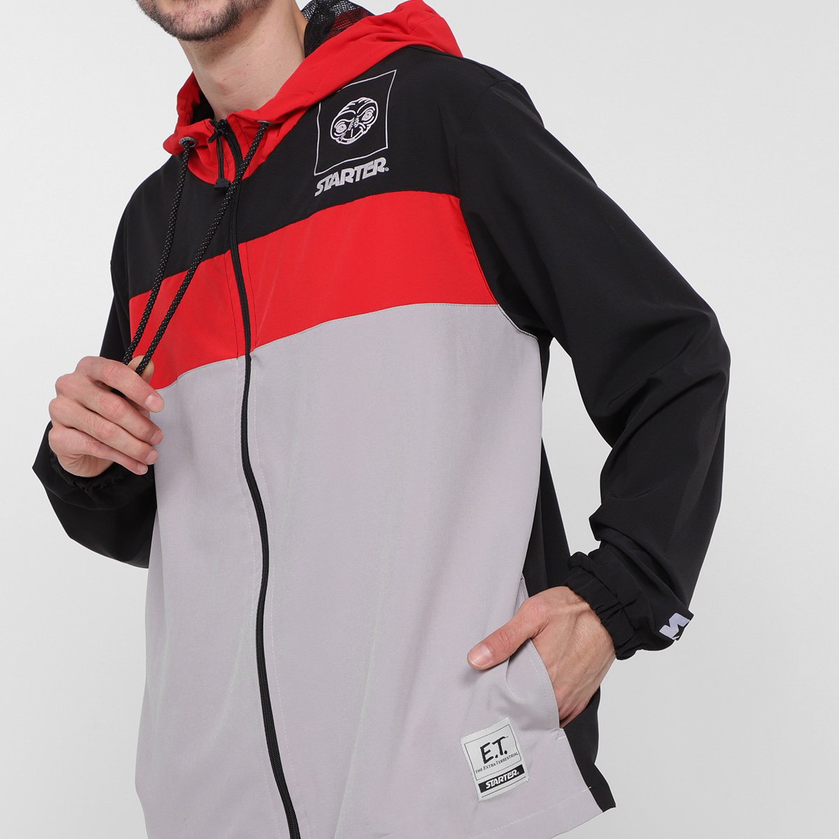 Jaqueta Corta Vento Starter E.T. Masculina - Tam: P - 2