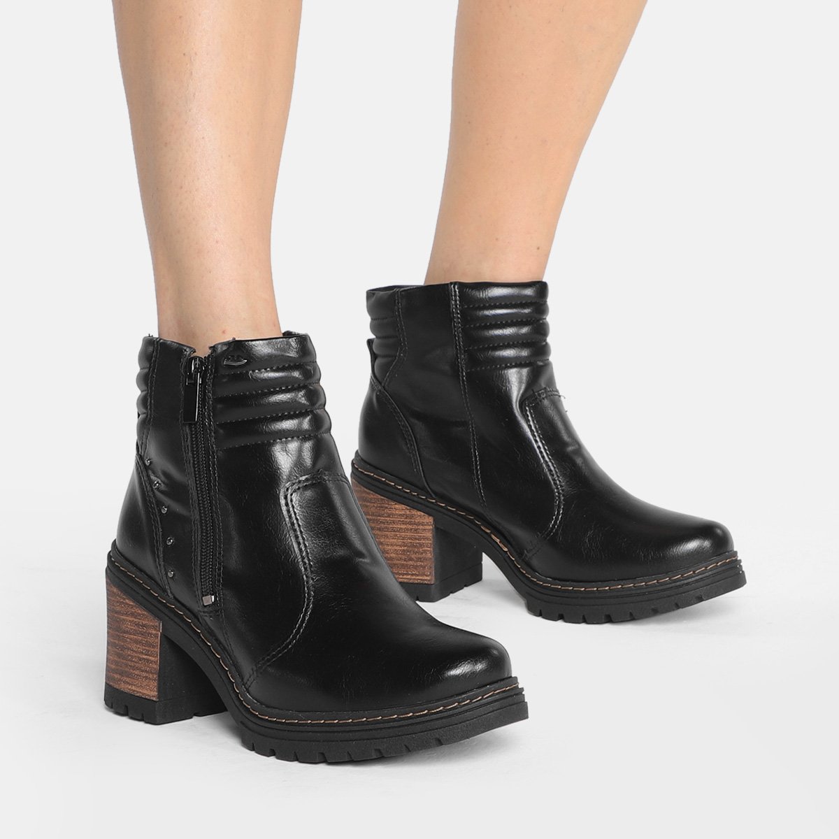 Bota Cano Curto Dakota Matelassê Tratorada Feminina - Tam: 37 - 1