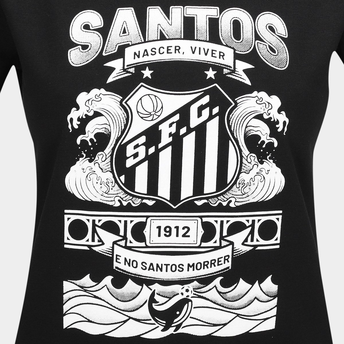 Camiseta Santos Feminina - Tam: P - 2