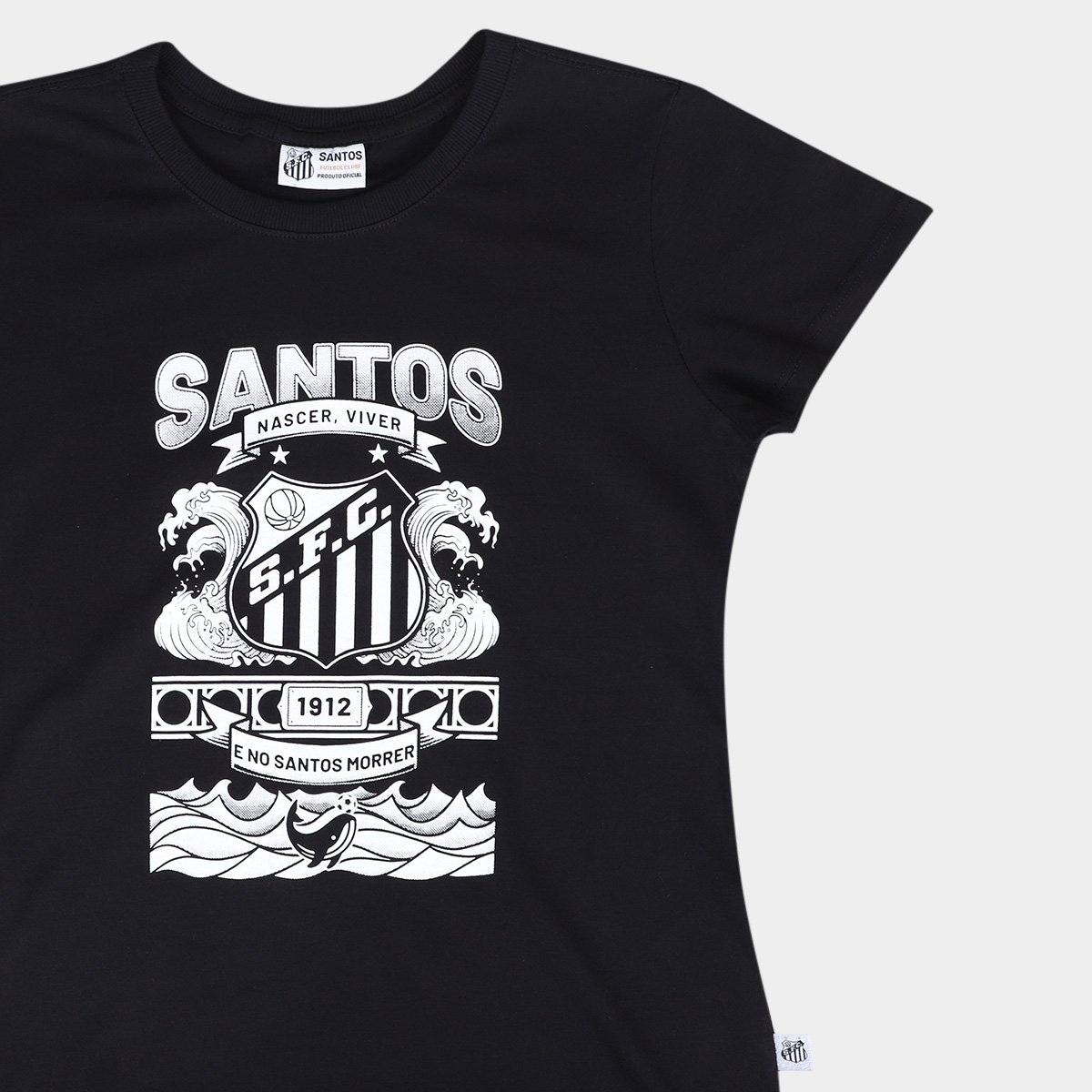 Camiseta Santos Feminina - Tam: P - 3