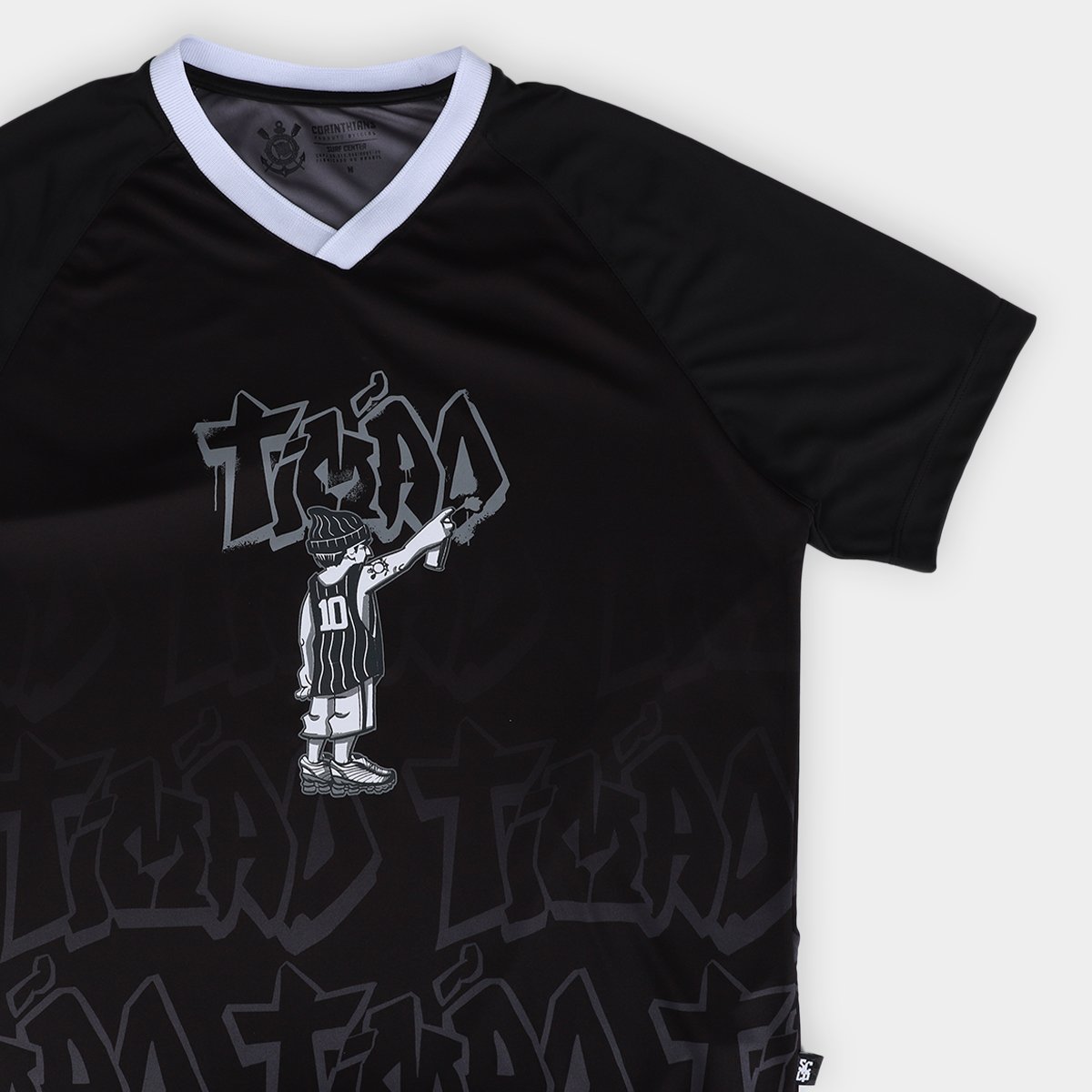 Camiseta Corinthians Masculina - Tam: P - 4