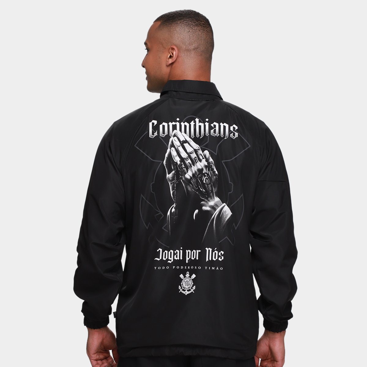 Jaqueta Corinthians Coach Masculina - Tam: P - 1
