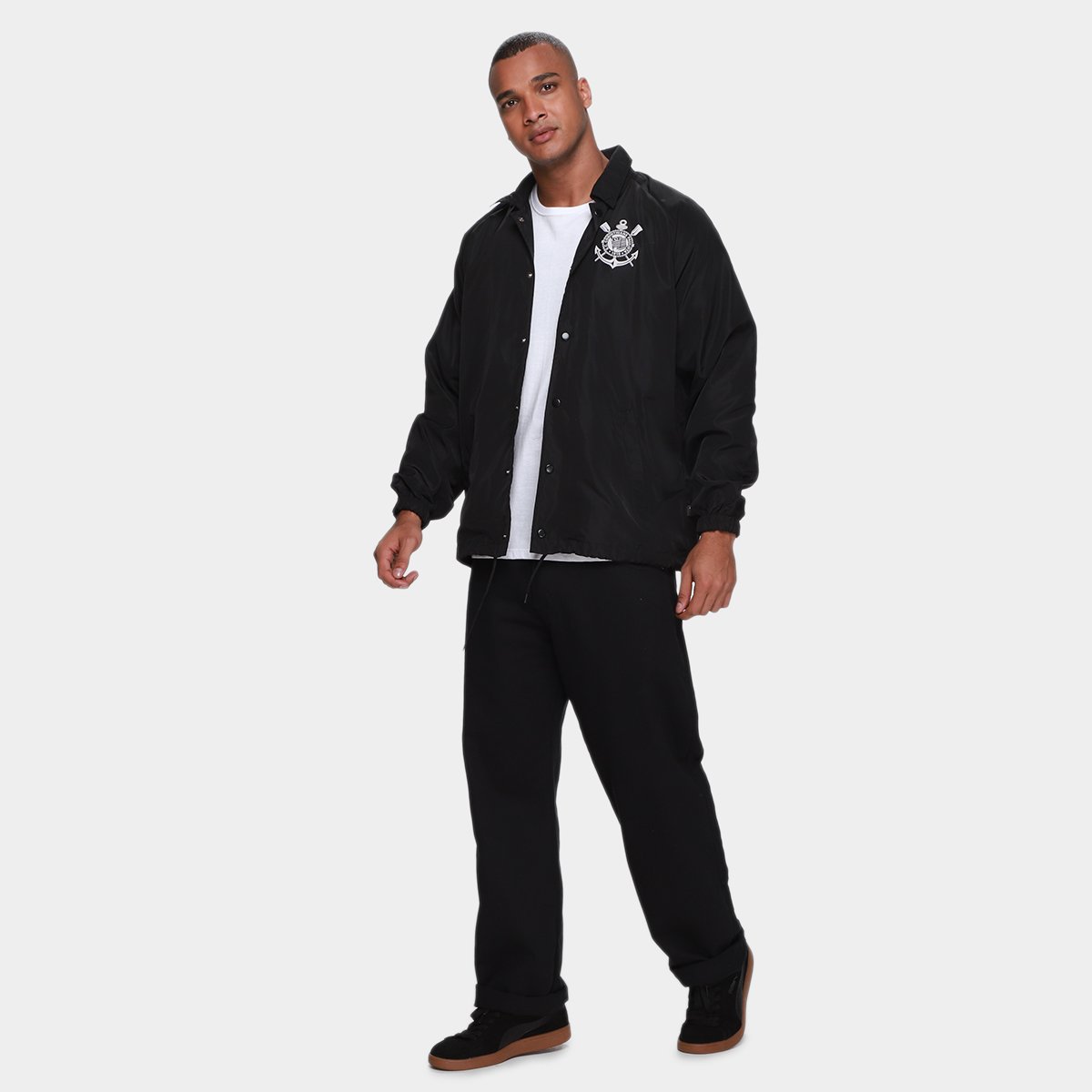 Jaqueta Corinthians Coach Masculina - Tam: P - 5