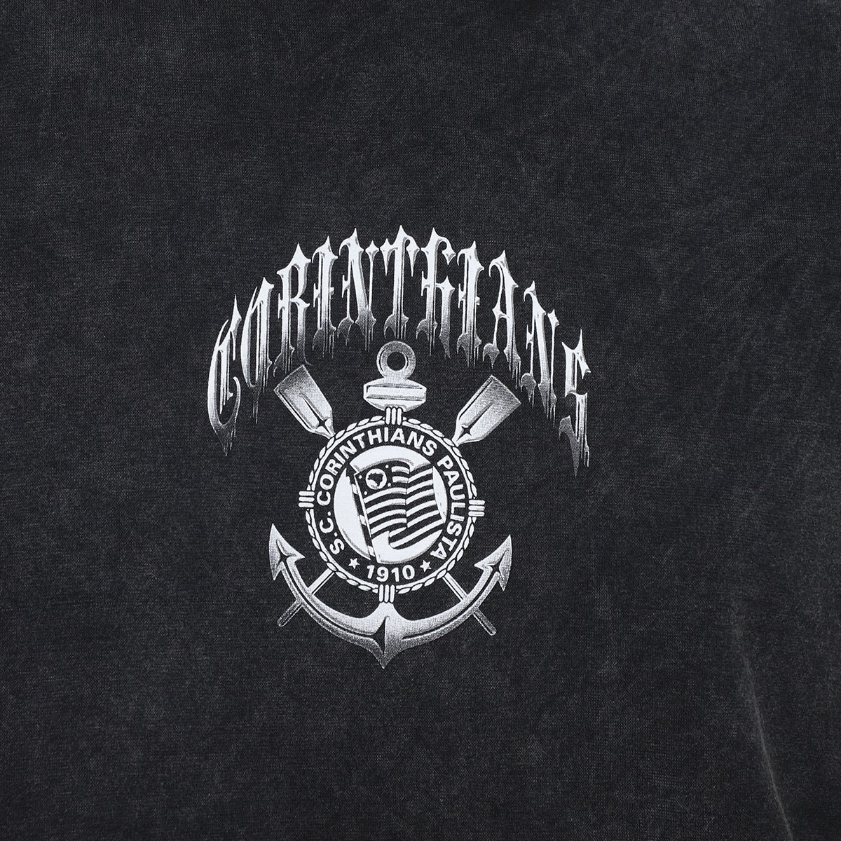Camiseta Cropped Corinthians Oversized Feminina - Tam: P - 2