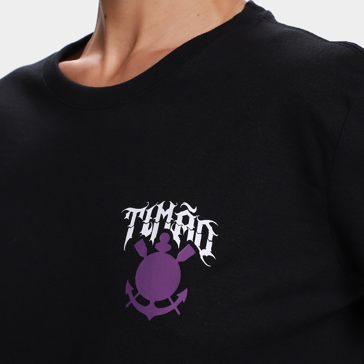 Camiseta Cropped Corinthians Feminina - Tam: G - 2
