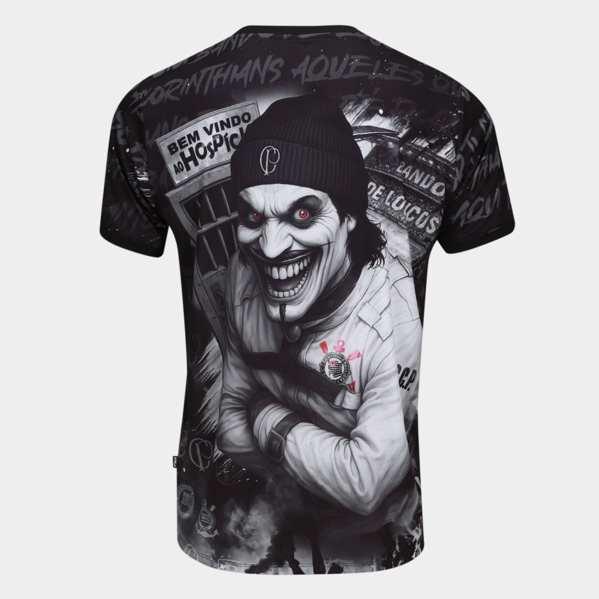 Camiseta Corinthians Esportiva Quebrada Masculina - Tam: P - 1