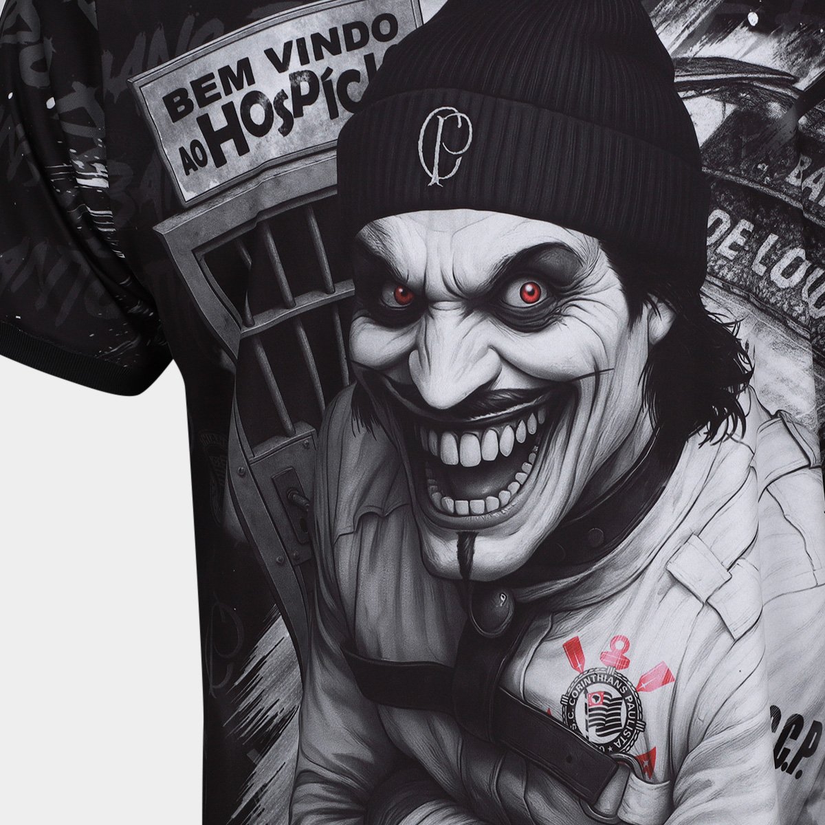 Camiseta Corinthians Esportiva Quebrada Masculina - Tam: P - 3