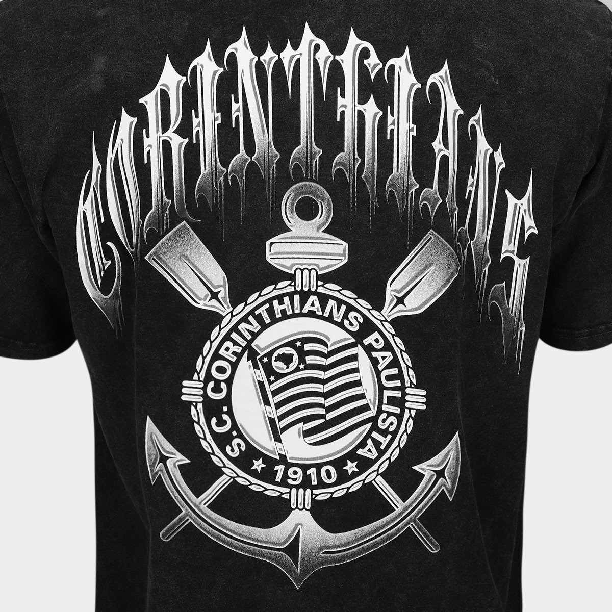 Camiseta Corinthians Oversized Masculina - Tam: P - 4