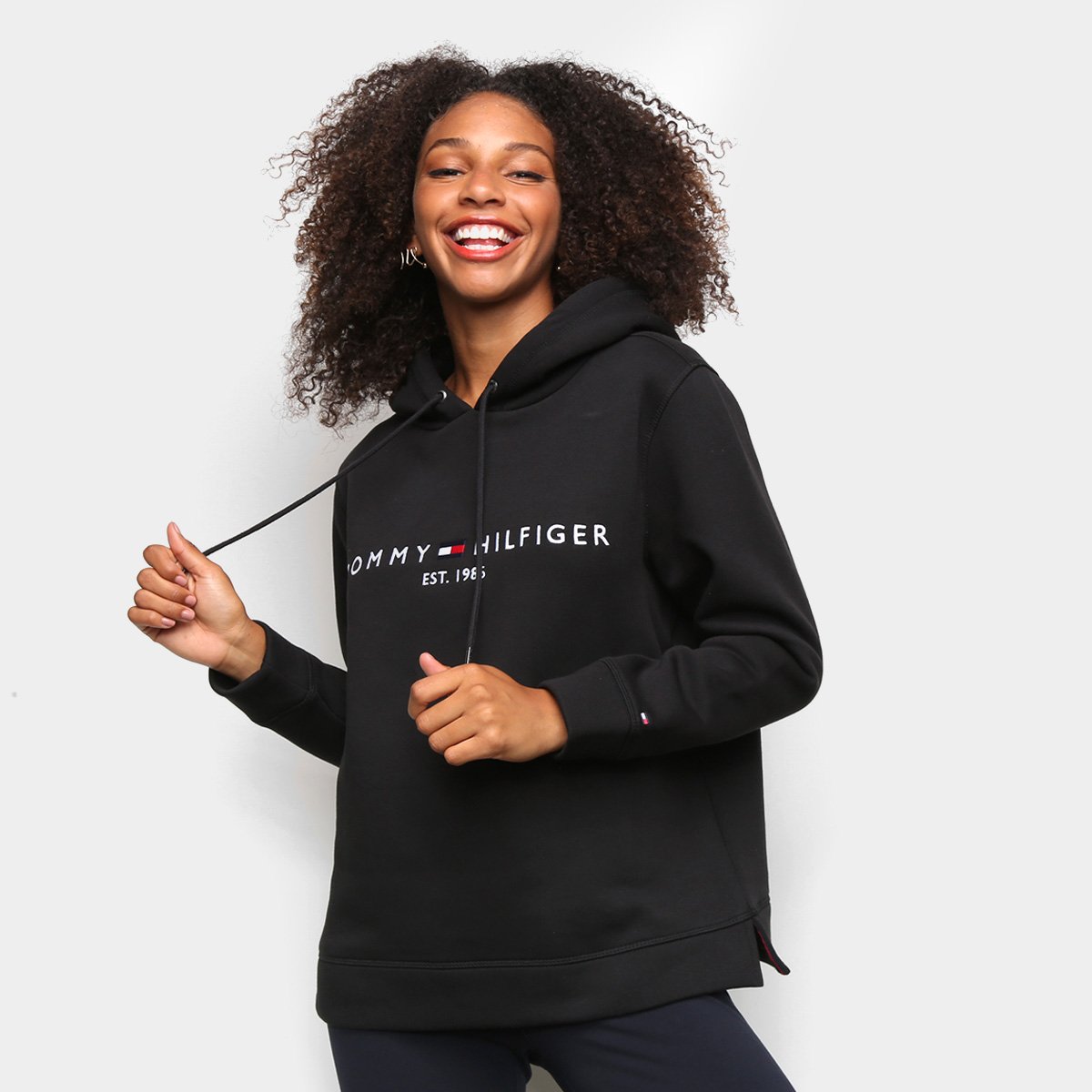 Blusa Moletom Tommy Hilfiger Hoodie Feminina