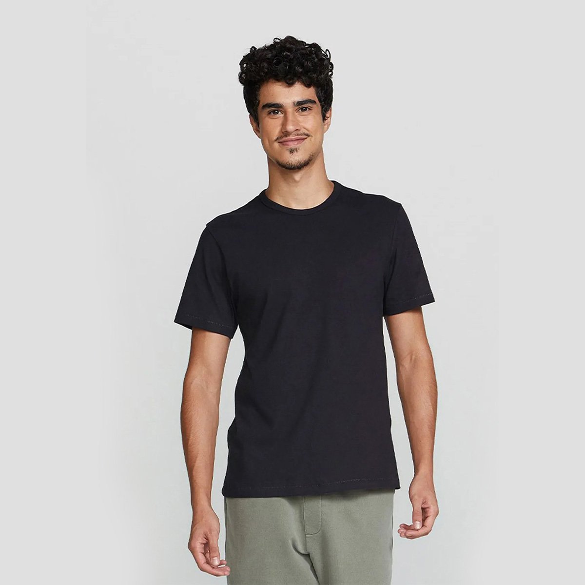 Kit Camiseta Hering Slim Masculina 5 Peças - Tam: M - 1