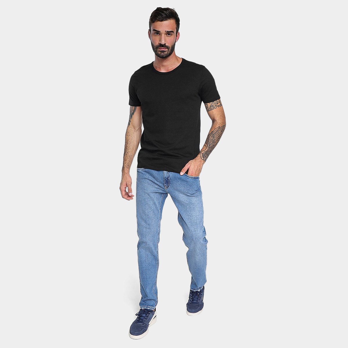 Kit Camisetas Hering Básicas Com 3 Peças Masculinas - Tam: M - 4