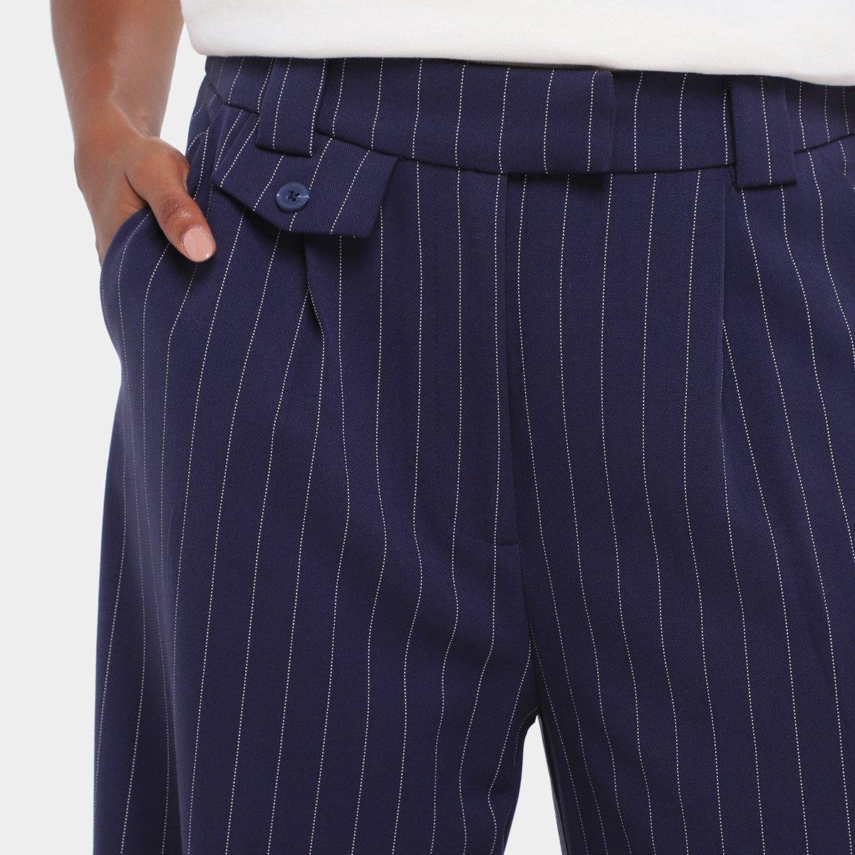 Calça Alfaitaria Hering Listrada Feminina - Tam: 42 - 2