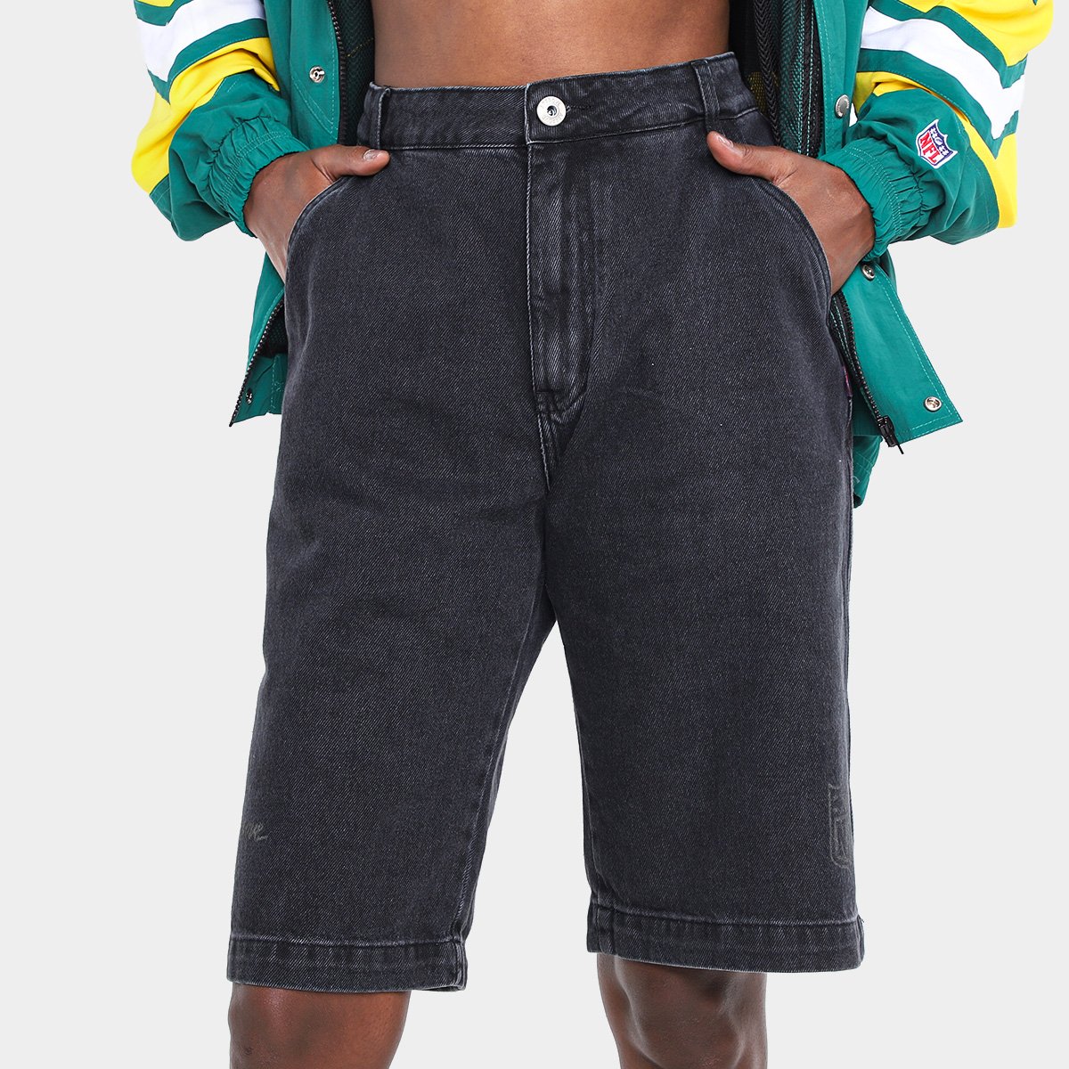 Bermuda Jeans Approve X NFL Masculina - Tam: 44 - 1