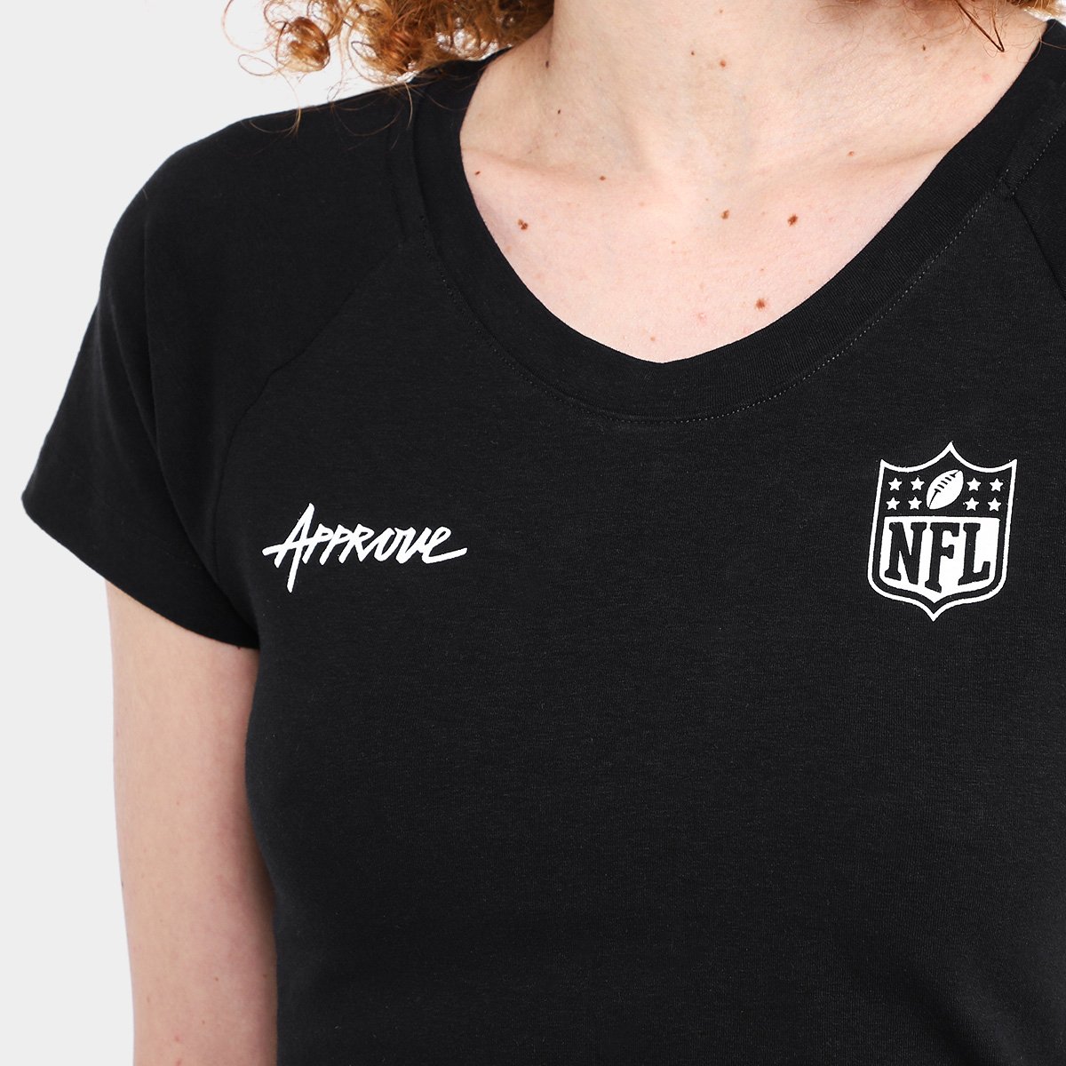 Camiseta Cropped Approve X NFL Basic Feminina - Tam: P - 2