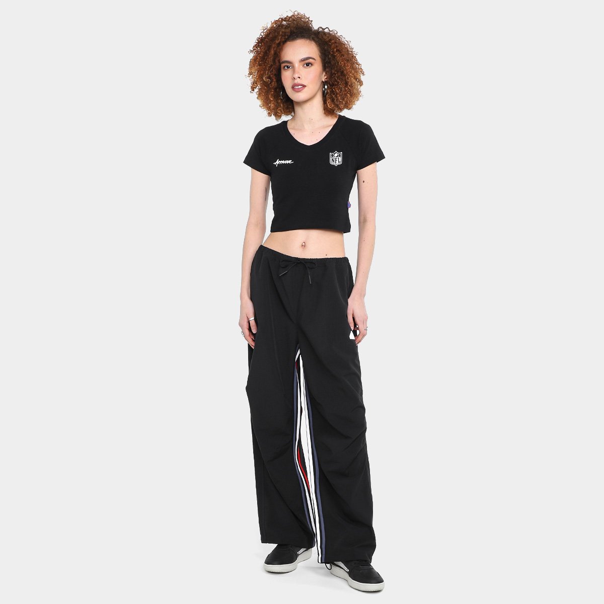Camiseta Cropped Approve X NFL Basic Feminina - Tam: P - 3