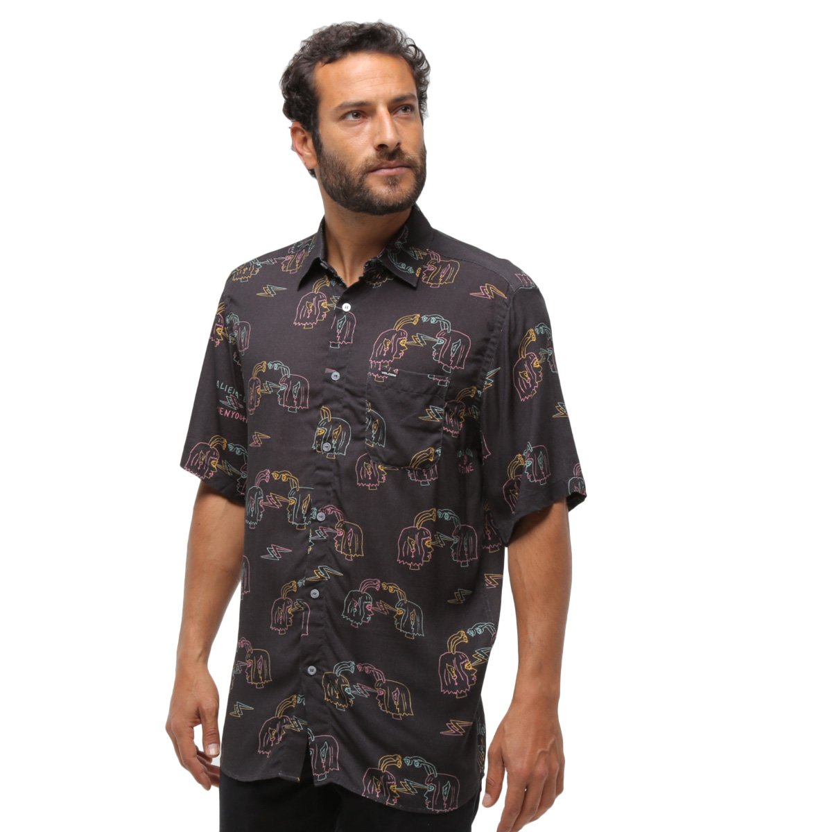 Camisa Manga Curta Volcom Alienated
