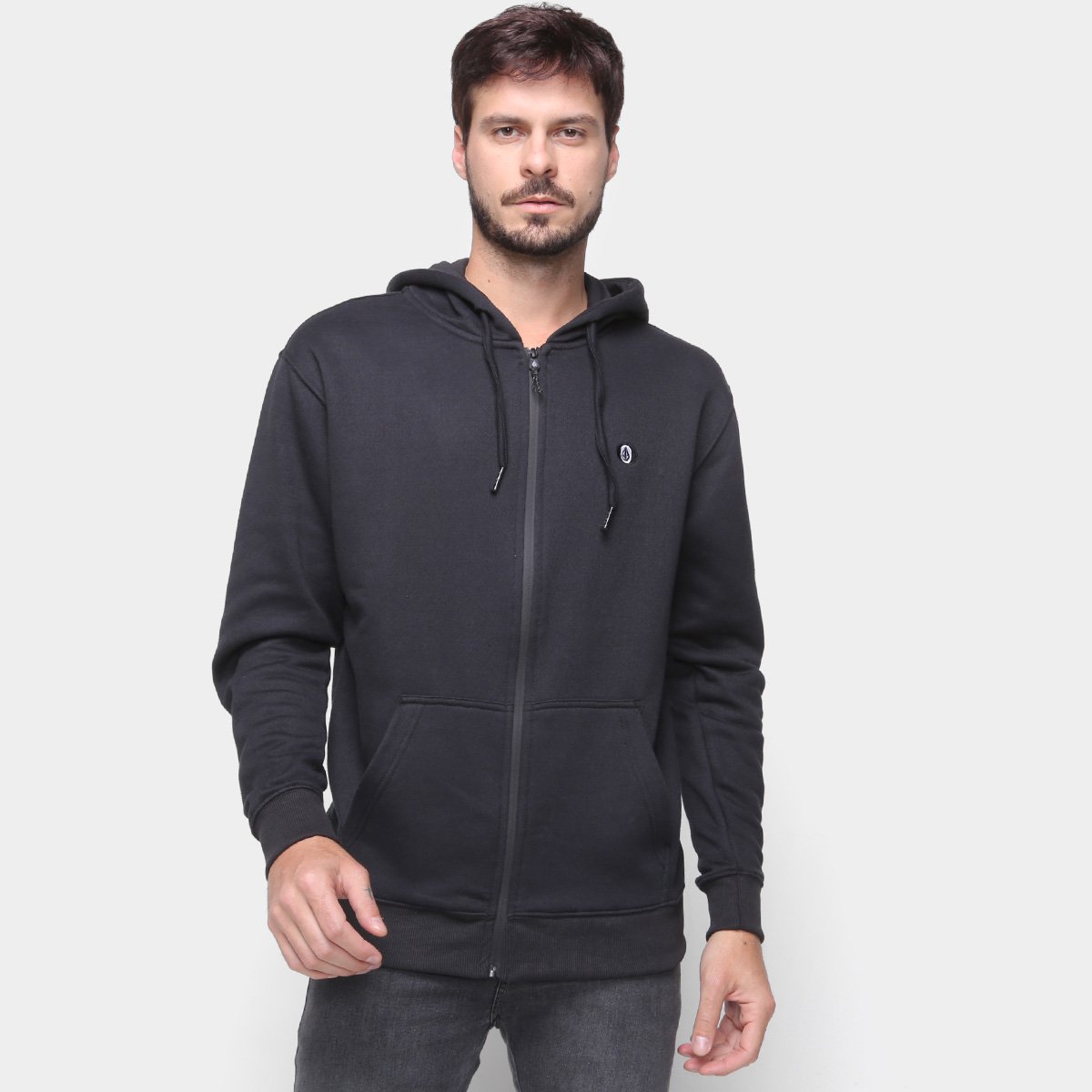 Jaqueta Volcom Single Stone C/ Capuz Masculina