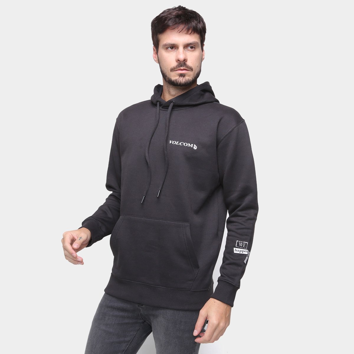 Moletom Volcom Texture C/ Capuz Masculino