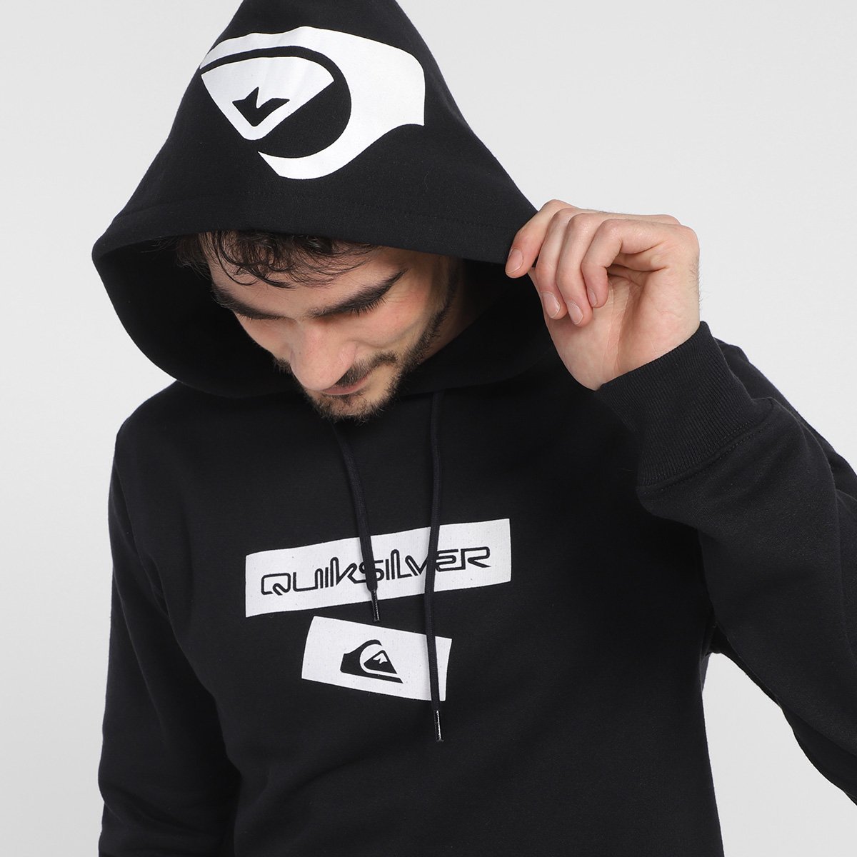 Moletom Quiksilver Quik Box Capuz Masculino - Tam: GG - 2