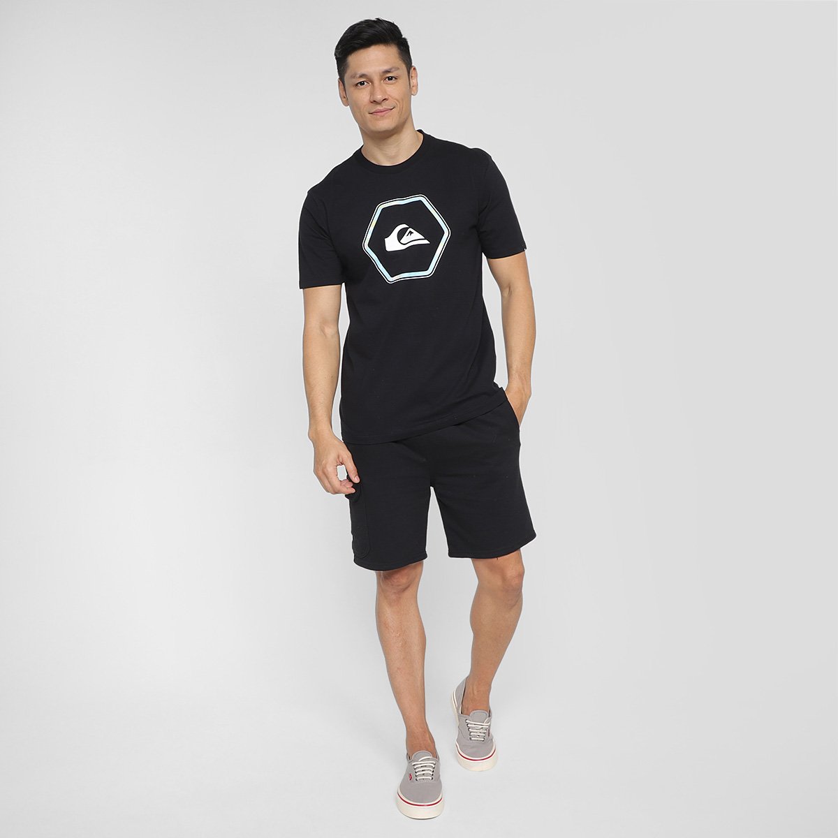 Camiseta Quiksilver Panel Beach Masculina - Tam: GG - 3