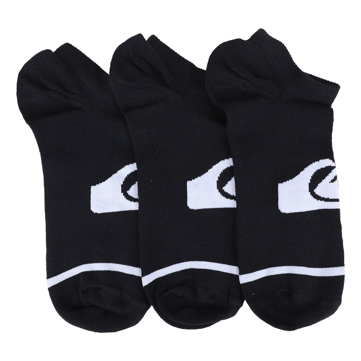 Kit Meia Quiksilver Invisivel C/ 3 Pares Masculina - Tam: 39/42 - 1