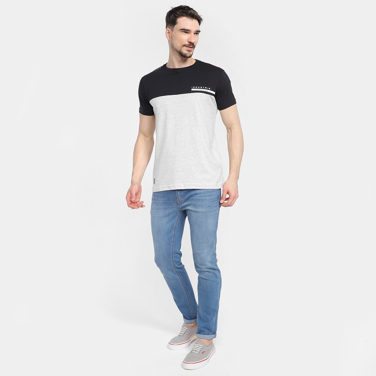 Kit Camiseta Industrie Básica Masculina 2 Peças - Tam: P - 5
